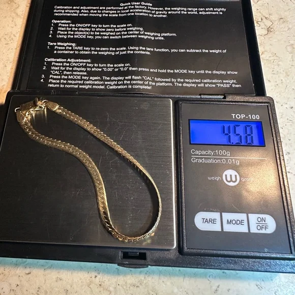 14k Herringbone Bracelet - Picture 7 of 7